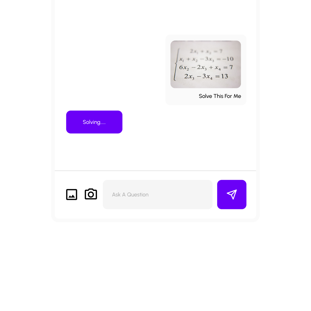 Snap & Solve Feature